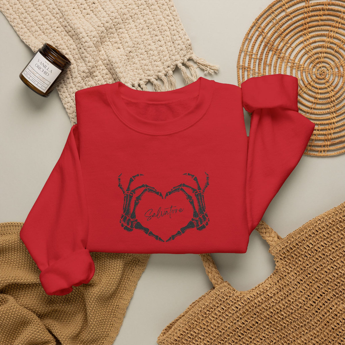 Skeletal Salvatore Crewneck Sweatshirt (Embroidery)