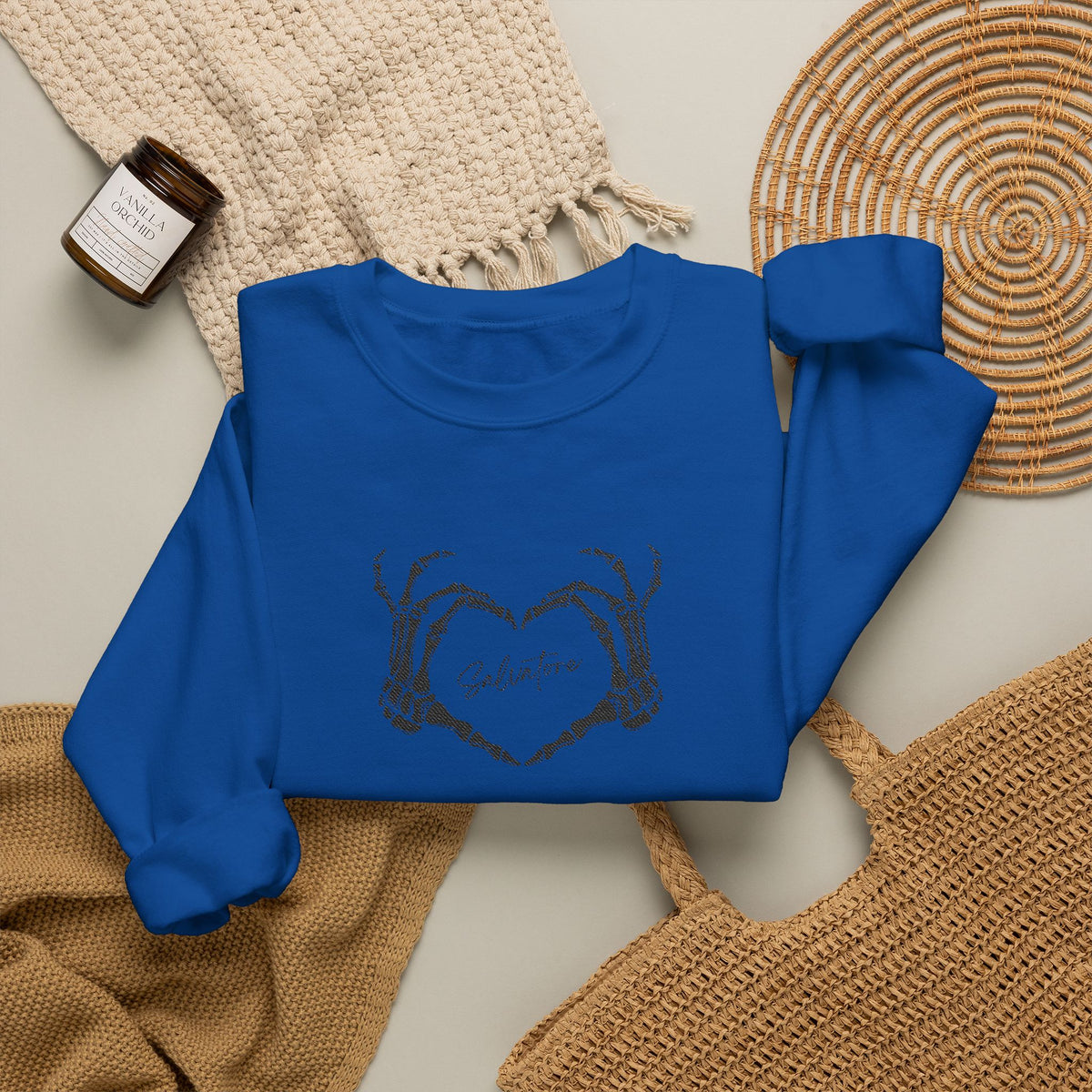 Skeletal Salvatore Crewneck Sweatshirt (Embroidery)