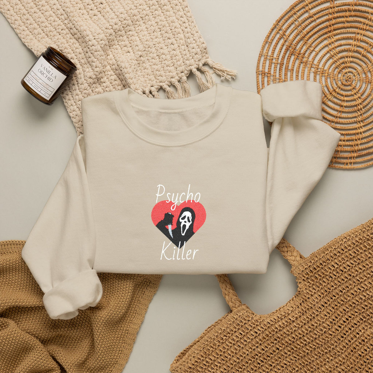 Psycho Killer Crewneck Sweatshirt (Embroidery)