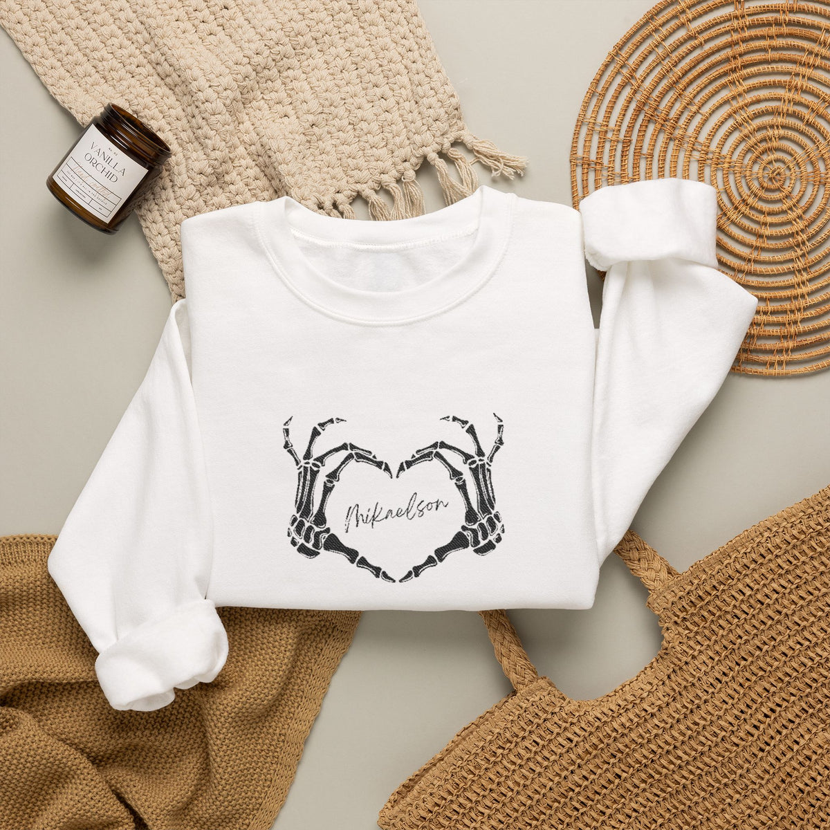 Skeletal Mikaelson Crewneck Sweatshirt (Embroidery)