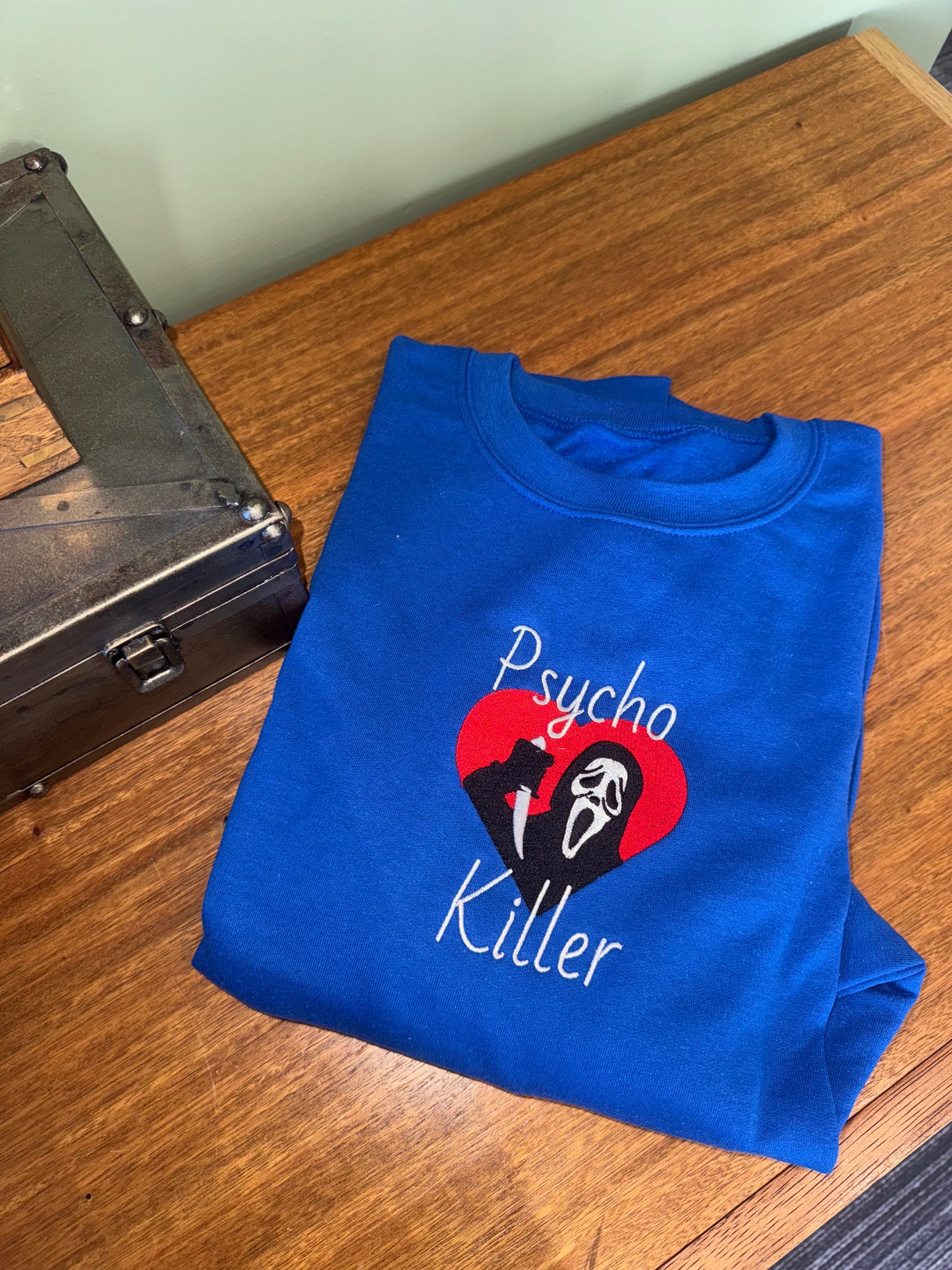 Psycho Killer Crewneck Sweatshirt (Embroidery)
