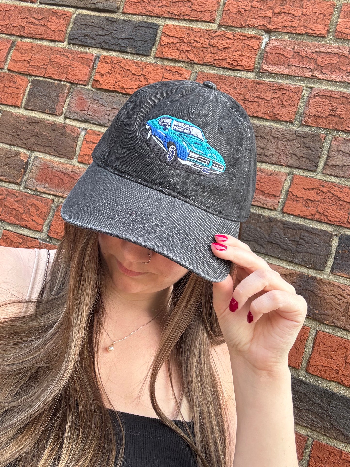 Damon's Car Denim Hat (Embroidery)